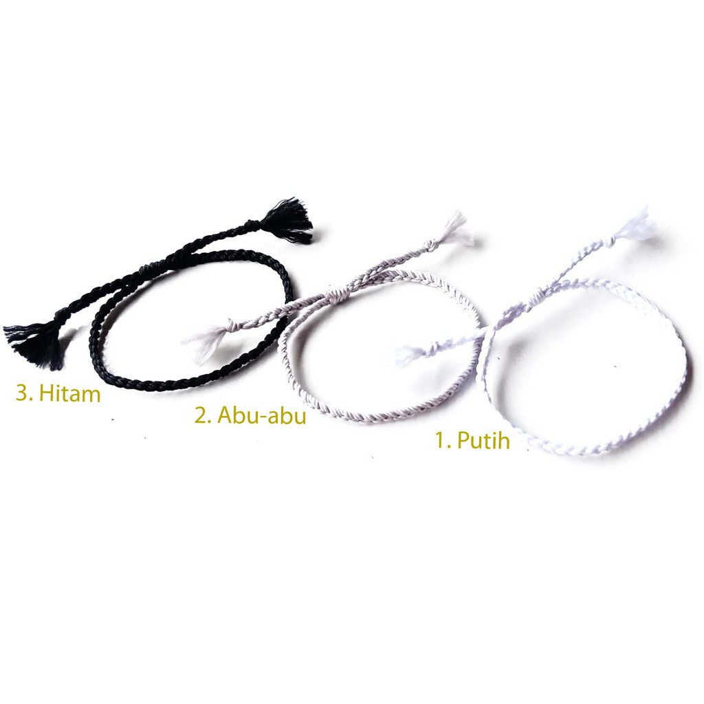 Gelang Tali Simple Monochrome Series