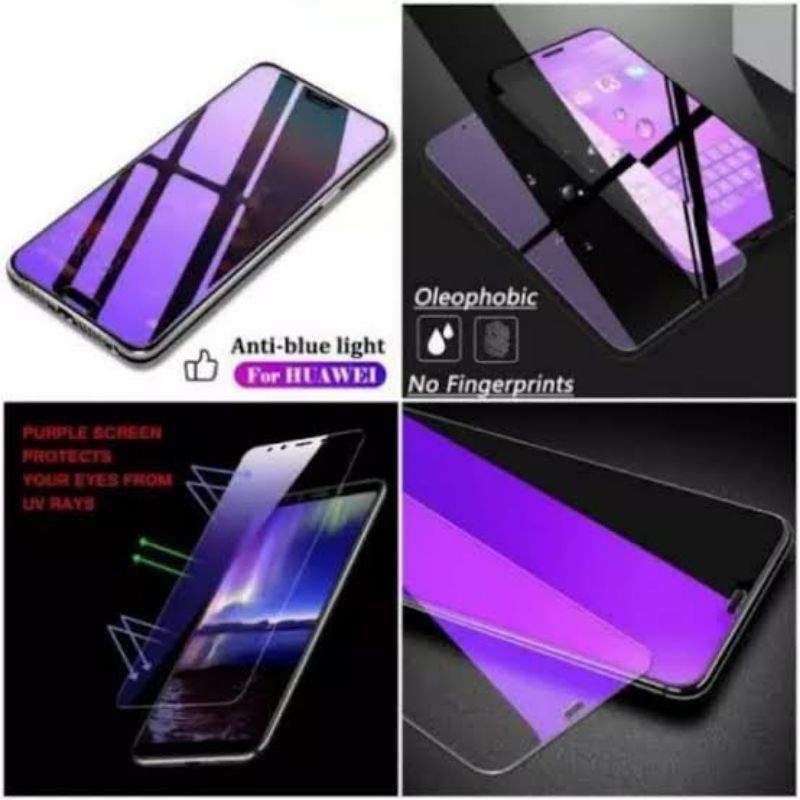 Vivo X27 X27 Pro X30 Pro X50 Z1 Z1i Z1x Z1 Pro V5 V7 V7 Plus V9 V9 Pro Tempered Glas Blue Light Anti Radiasi Full Lem Full Screen