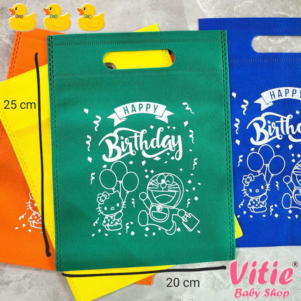 

Tas goodie bag 20 pcs (UK.20X25) // tas spundbound / tas ultah / taa ulang tahun anak / tas kain / tas birthday