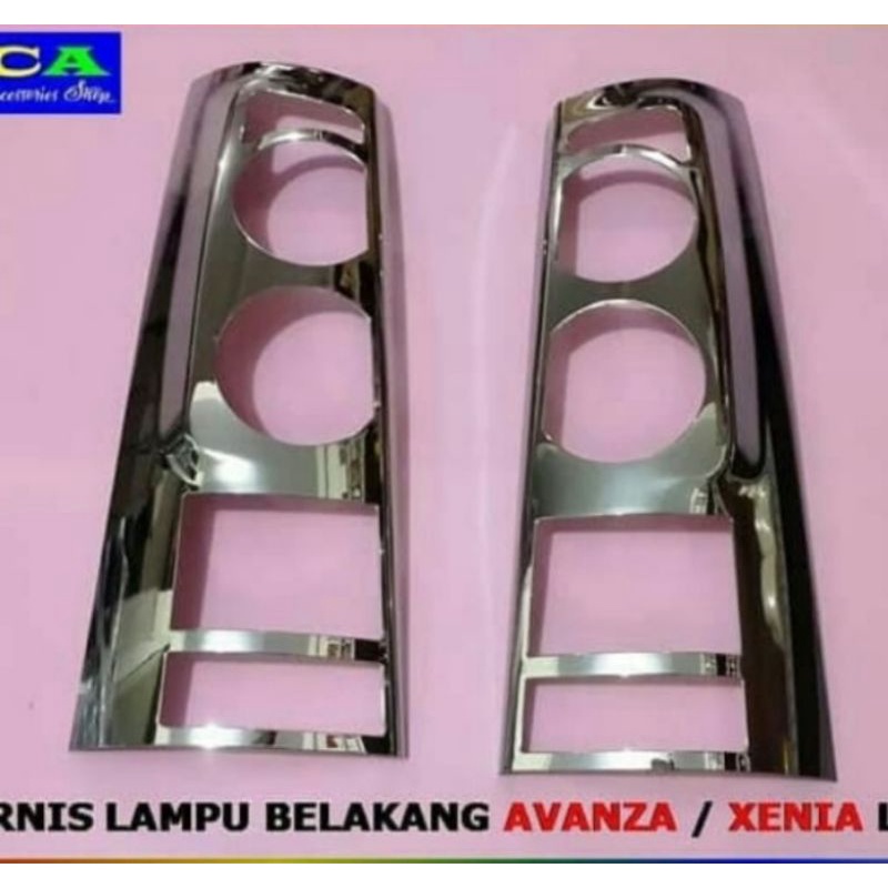 Garnish Lampu belakang Chrome Avanza /Xenia lama