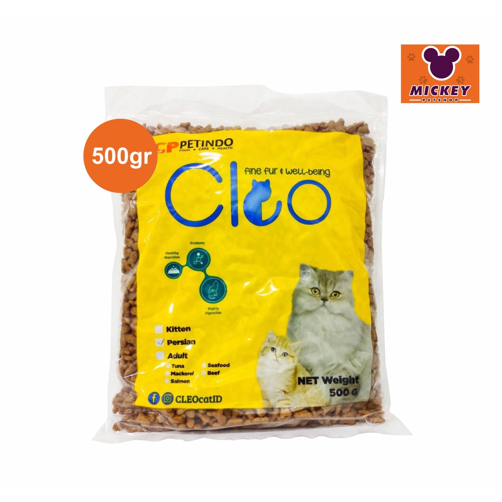 Makanan kucing Cleo 500 gram