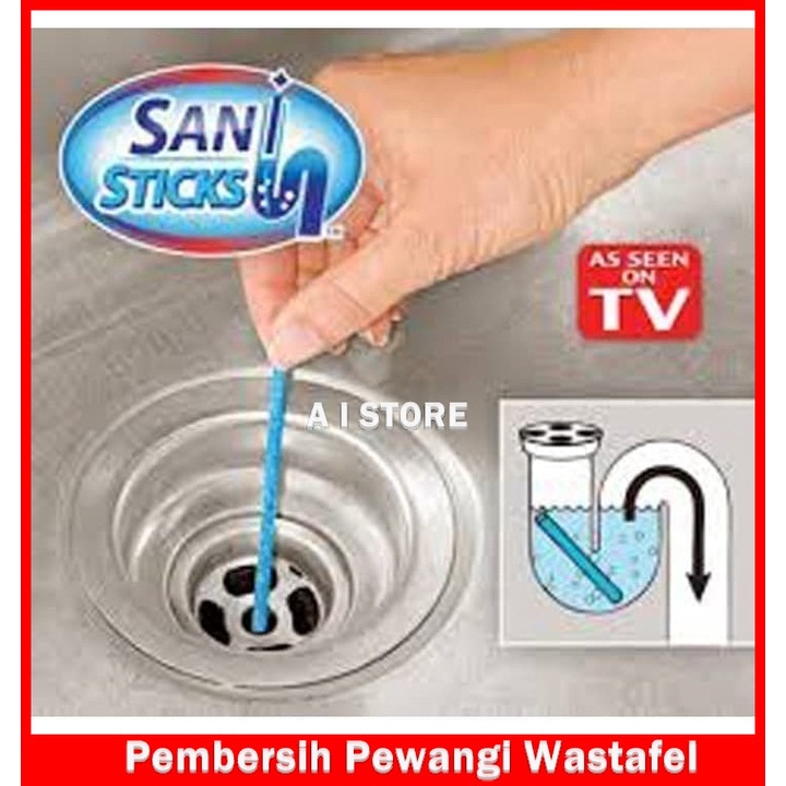 Alat Pembersih Saluran Air Wastafel Westafel Washtafel Toilet Mampet Sani Stick Drain