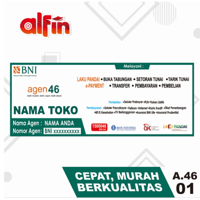 BANNER / SPANDUK AGEN BNI 46