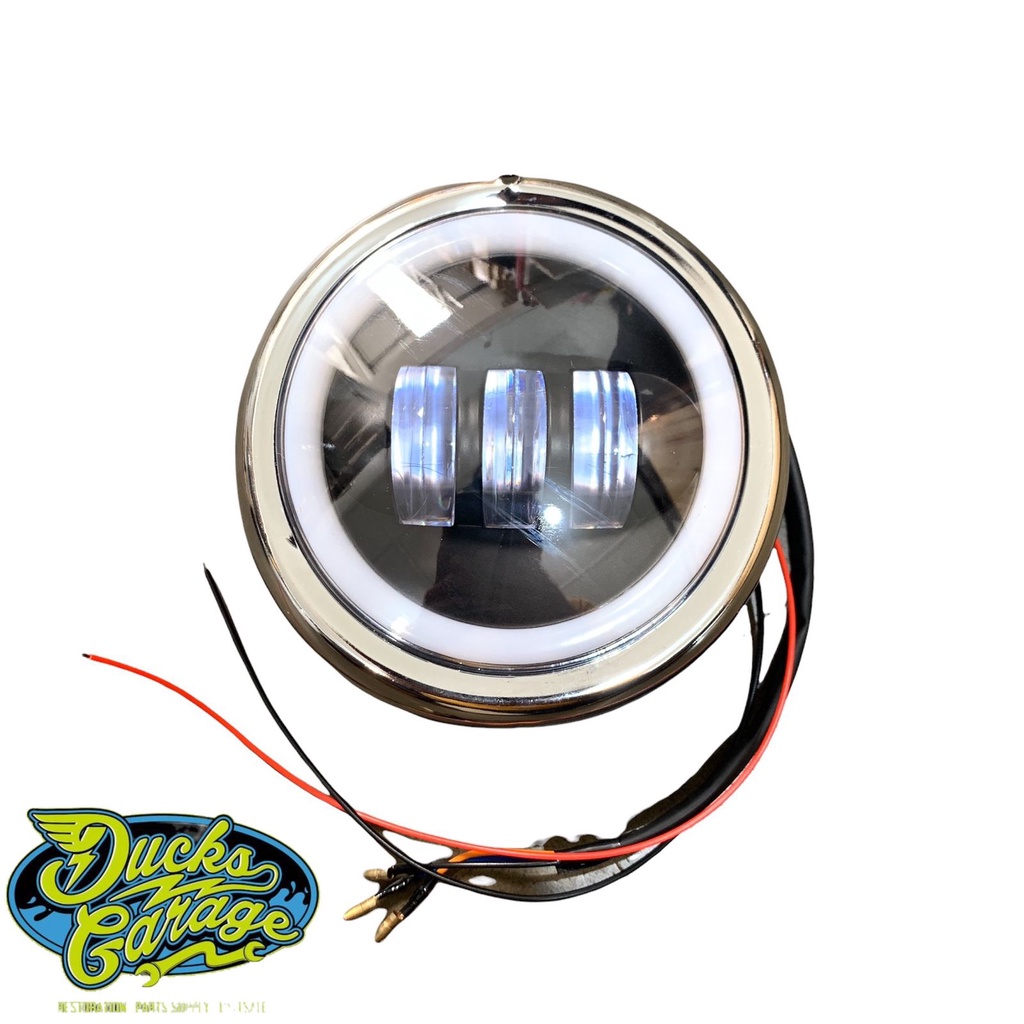 reflektor lampu depan daymaker led honda c70 set ring import bs