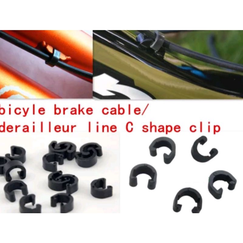 Clip Klem Kabel Frame Clem Klip Kabel Rem Shifter Housing Outer Shifter Brake Sepeda