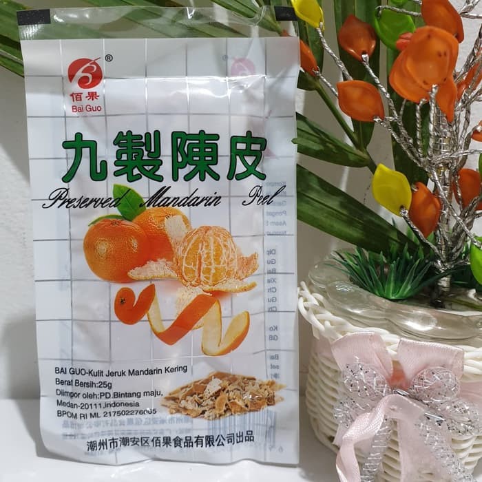 Manisan Kulit Jeruk Mandarin Preserved Mandarin Peel BPOM RI 25 g