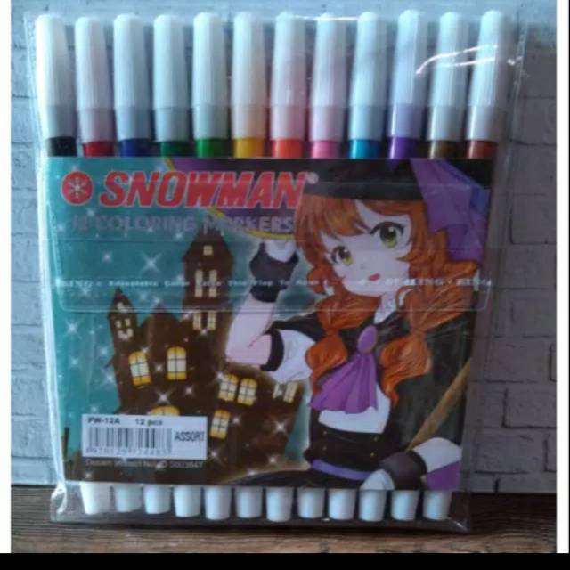 

Spidol Warna 12pc Merk Snowman