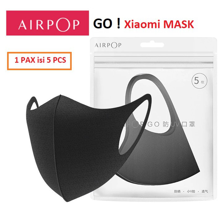 XIAOMI AIRPOP GO MASKER XIAOMI MASKER KAIN MASKER MOTOR MASKER SCUBA