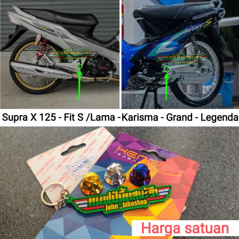 Mur Probolt As Fork Arm Tengah Wave 100 125 Supra X Fit S Karisma Grand Silver Gold Blue Stainless H