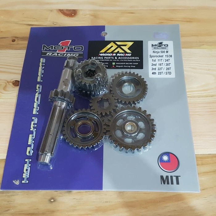 Terlaris Rasio Ninja R & RR Moto1 Balap 500 M 11/24 (gigi 1 2 3 4) Moto 1 Keren