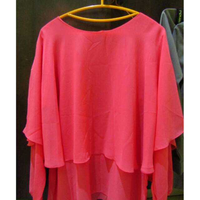 Blouse warna dusty pink