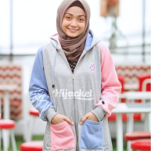 Jaket wanita jaket cewek jaket muslimah pakaian syari panjang bagus mu
