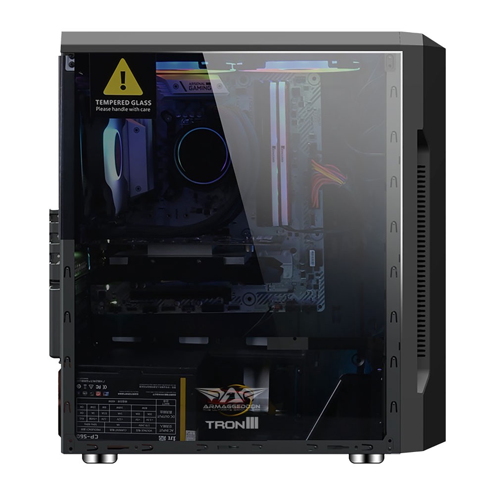 Armaggeddon Tron III - ATX Gaming Case Tempered Glass