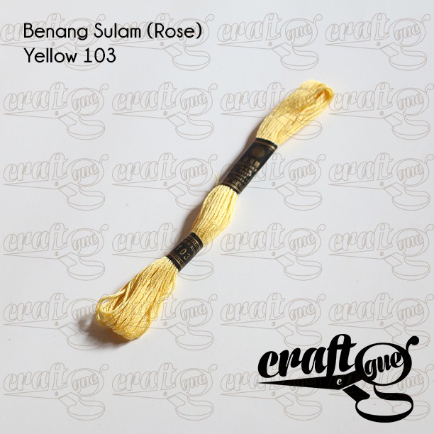 Benang Sulam (Rose) YELLOW-ORANGE