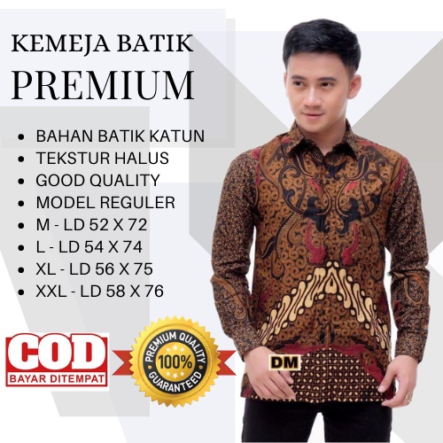 Batik Distro Berbaru Kemeja Batik Pria Lengan Panjang 2021 Batik Fashion