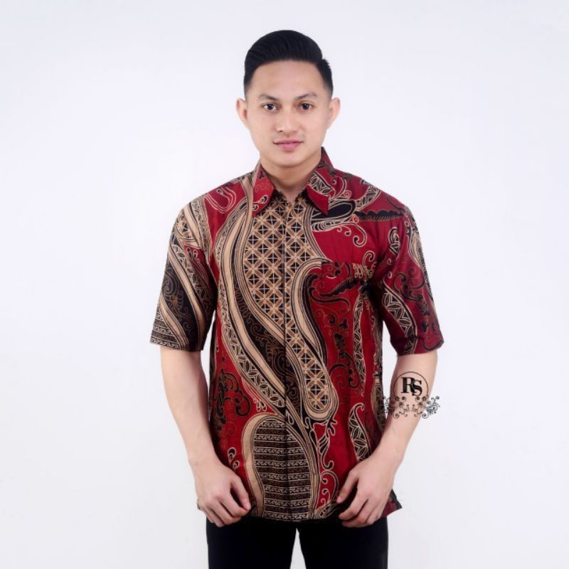 Baju Batik Pria Kemeja Batik Jumbo M L XL XXL XXXL 4XL 5XL 6XL