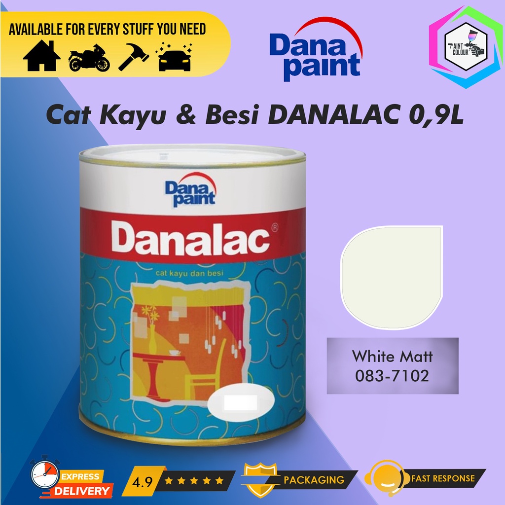 Cat kayu Dan Besi DANALAC White Matt 083 - 7102