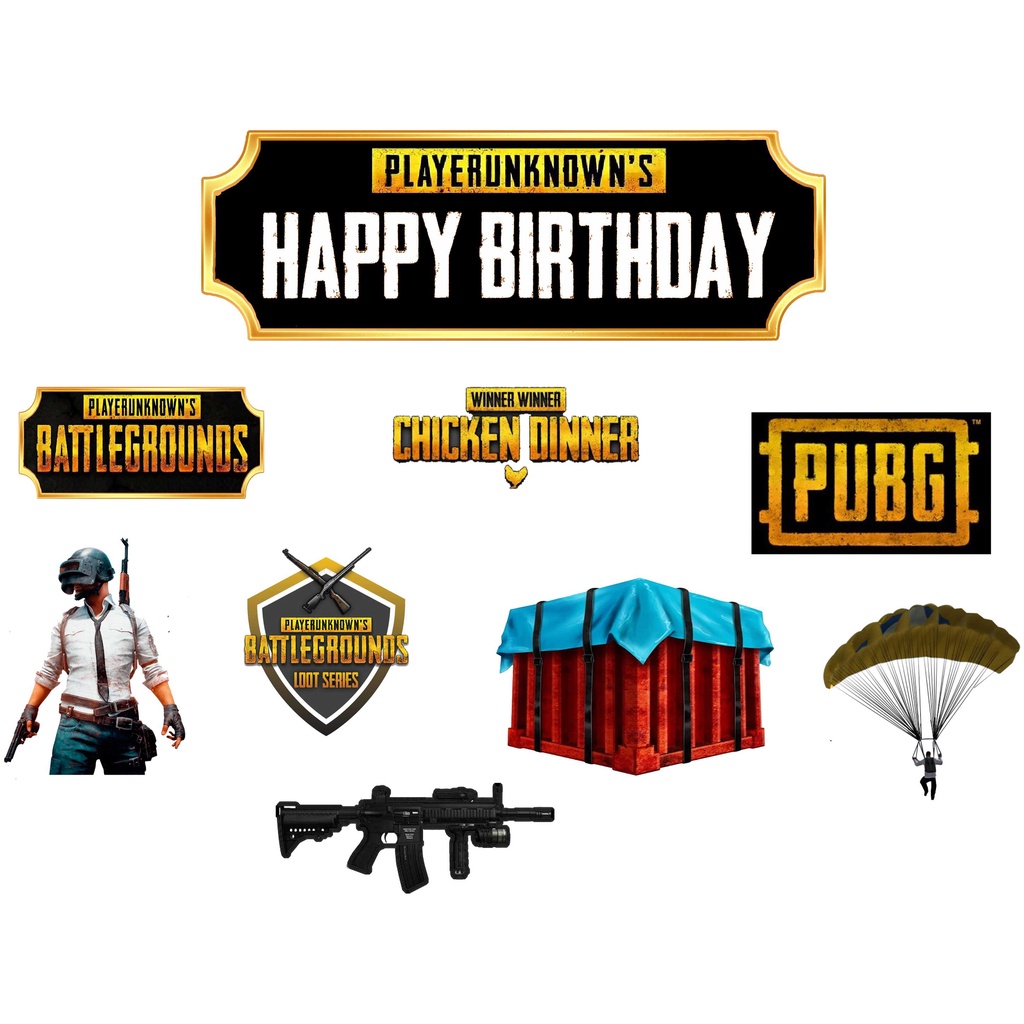 

TOPPER CAKE ULANG TAHUN / HIASAN KUE CUSTOM PUBG