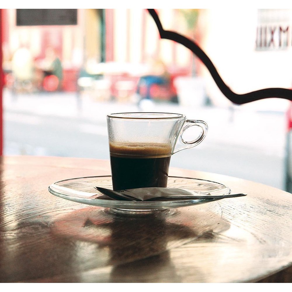 Gelas Duralex Caprice Clear Cup & Saucer 90ml / Cangkir Kopi Duralex