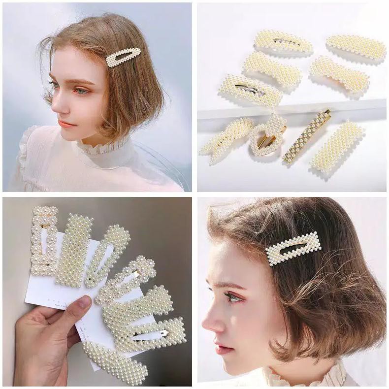 Jepit Rambut korea mutiara Headpiece Hair Aksesoris Korean Pearl Hairpin /Jepitan gaya korea