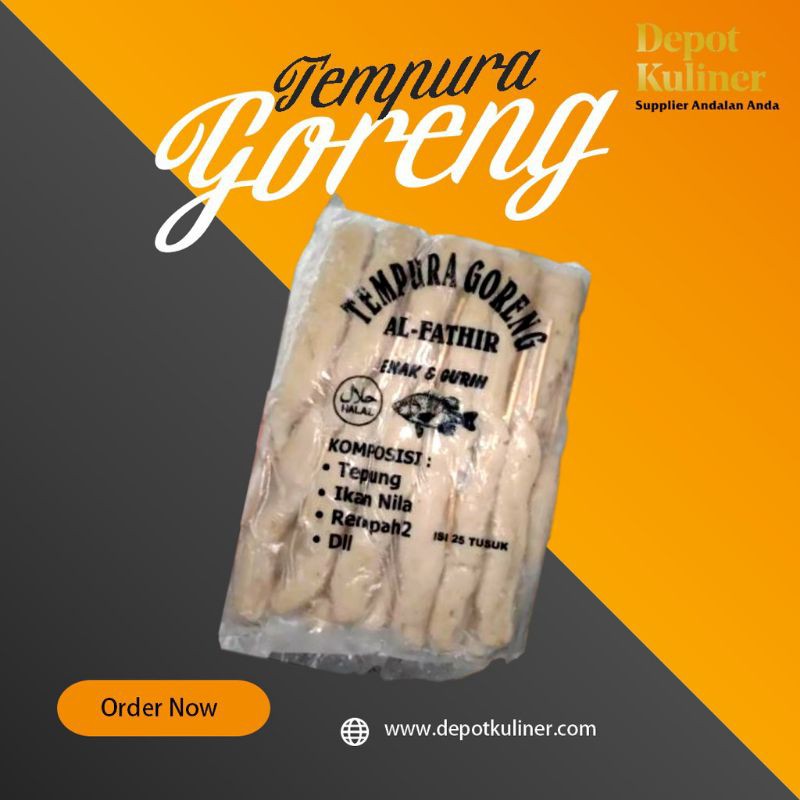 Tempura &amp; Bakso Ikan Tusuk Al Fathir 25Pcs / Enak / Halal