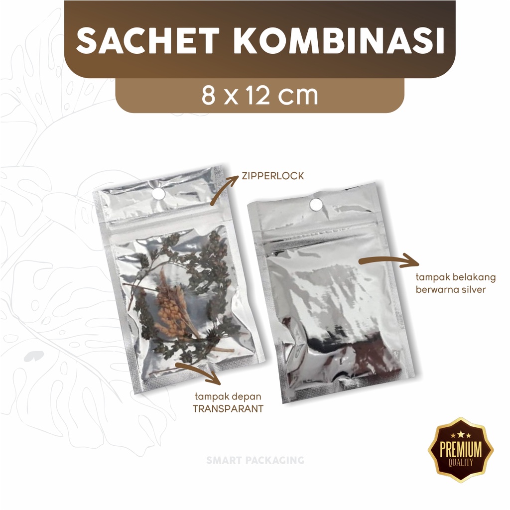 (500pcs) Sachet  Transmetz Silver 15gram K-PACK / Bubuk Kopi / Teh / Masker ukuran 8 x 12 8x12