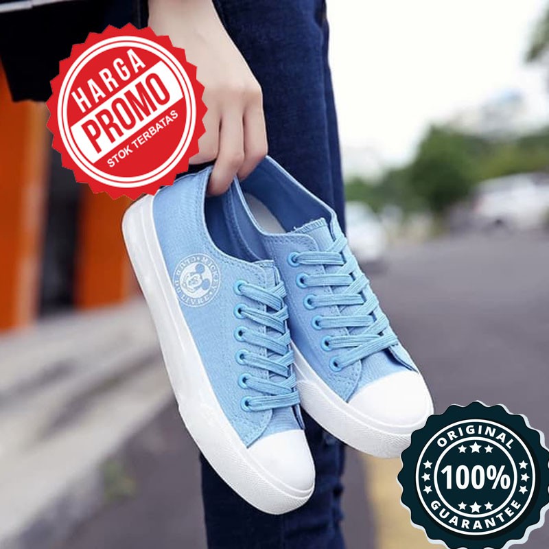 sepatu ket kets  wanita anak perempuan murah  YS07 BIRU MUDA