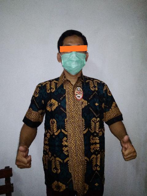 New Arrival Distro Batik Pria Bordir Sogan Hrb026 Batikaf Notoarto Batik Ipnu-ippnu Hem Pria Bel