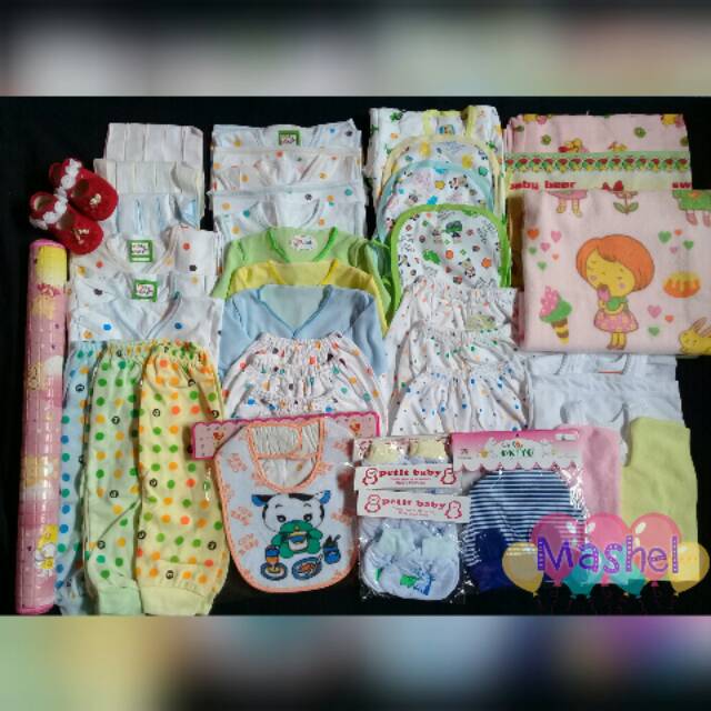PAKET HEMAT PERLENGKAPAN BAJU  BAYI  BARU  LAHIR  PAKET BABY 