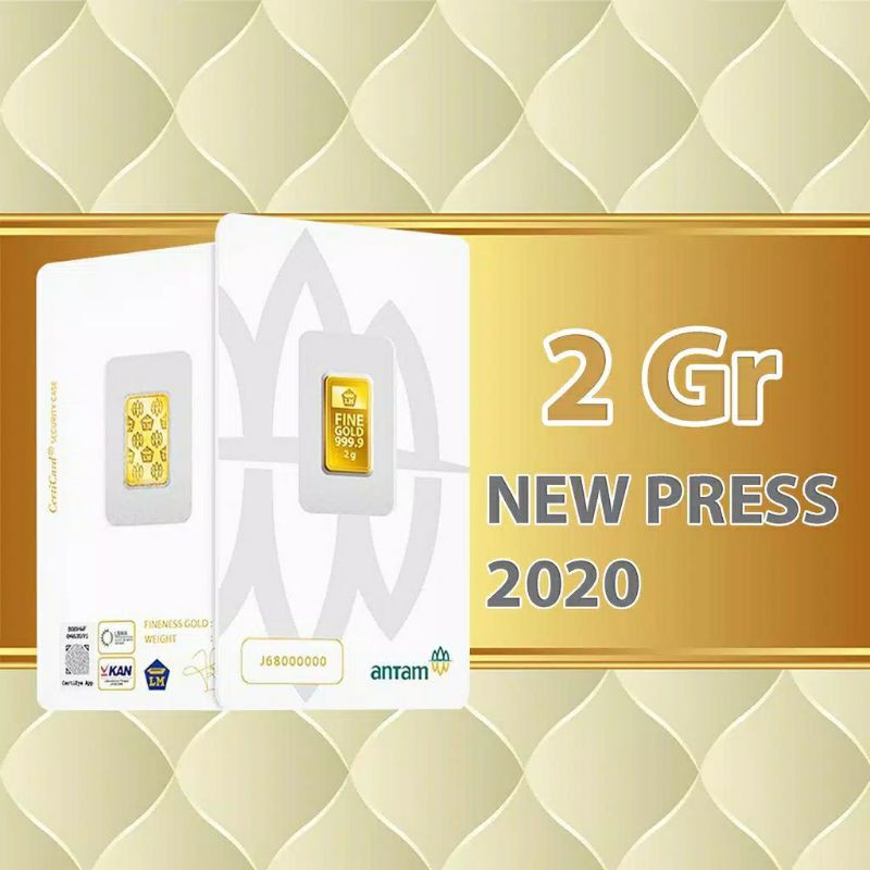 Logam Mulia Emas Antam 2 gram Certicard/Certieye 2020