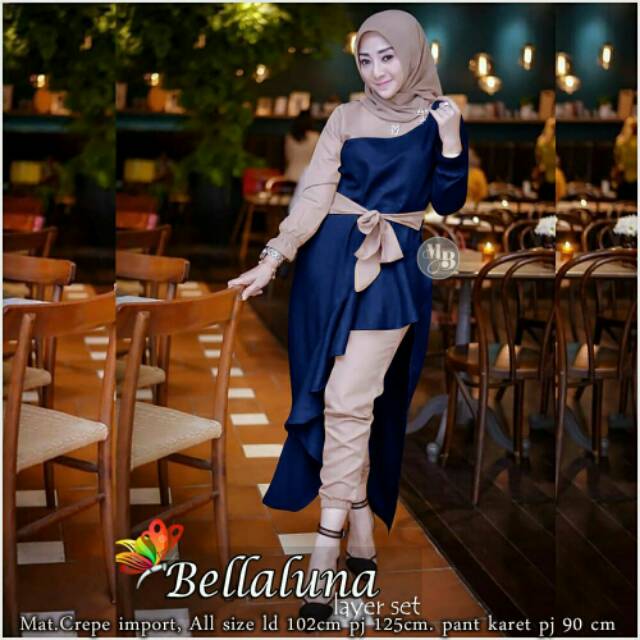 DRESS BELLALUNA ,CP WOLLYCREPE DRESSWANITA DRESSMURAH DRESSHIJAB DRESSBELALUNA DRESSMUSLIMAH DRESS