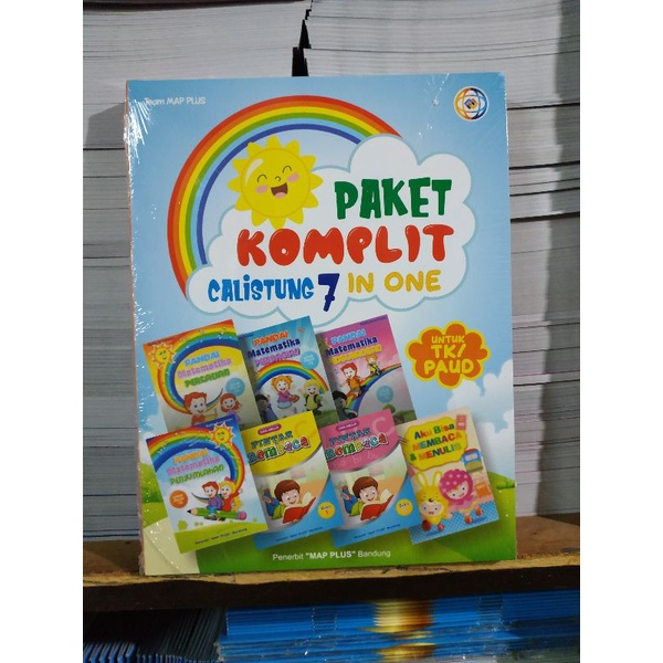 [Original] Buku Paket Komplit Calistung 7 In One Untuk TK Dan Paud Lengkap Edisi Revisi Terbaru Terl