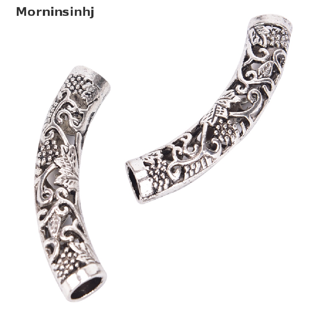 Mornin Viking Jenggot Manik Gimbal Manset Manik-Manik Rambut Perhiasan Celtic Silver Tibet id