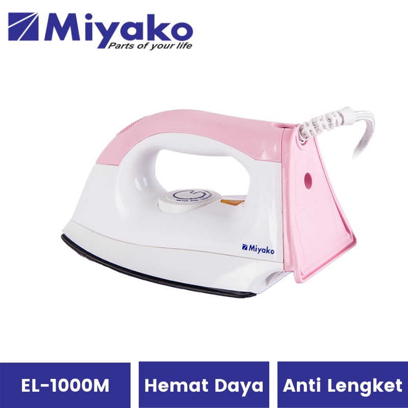 Setrika Miyako El-1008M | Gosokan Baju Seterika Hemat Energi Miyako 1008