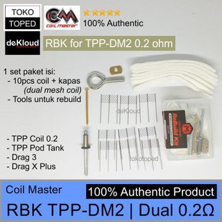 Coil Master RBK for TPP-DM2 0.2 ohm Coil | Rebuild Kit Drag 3 X 0,2
