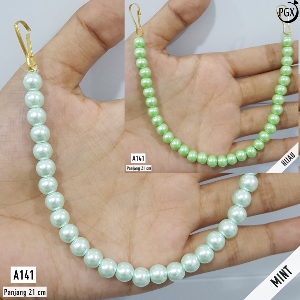 PGX Konektor Masker - Pengait Masker Hijab Mutiara - Aksesoris Masker - A141-MINT