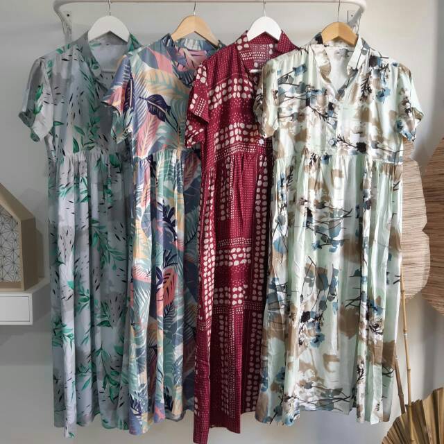 Daster model babydoll kancing