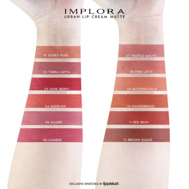 `ღ´ PHINKL `ღ´ ɪ ᴍ ᴘ ʟ ᴏ ʀ ᴀ Implora lip cream original mattee lipstick cair ombre BEST SELLER gincu