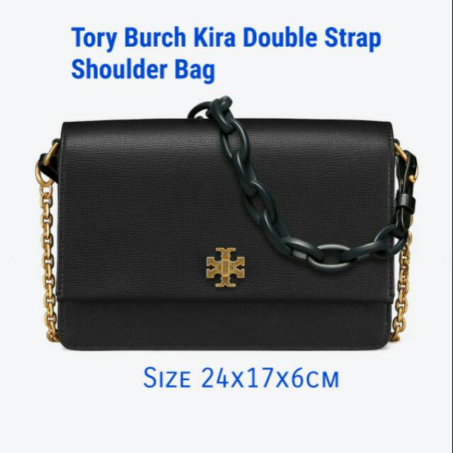 tory burch kira double strap shoulder bag