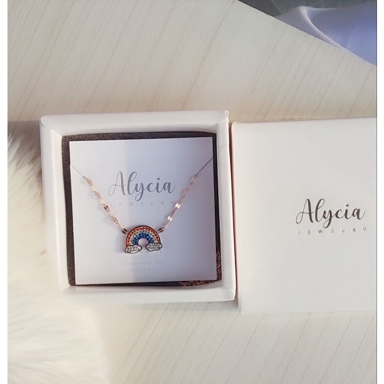 kalung anak anti karat titanium new rainbow pelangi