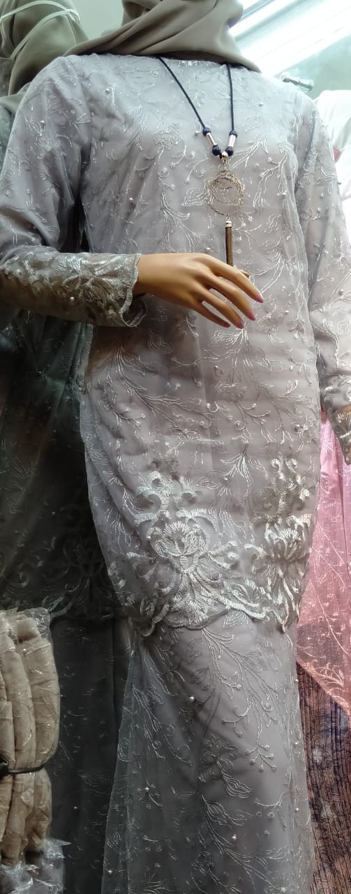 [ Realpict] Batik Gamis Duyung Manohara/ Full Furing , Origianal