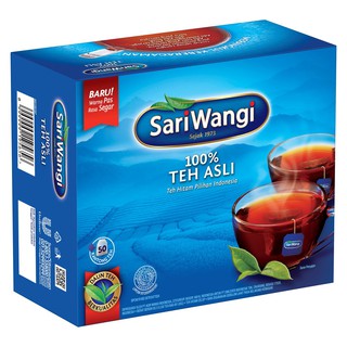 Sariwangi Teh Celup Asli 1.85 gr Isi 50-Teh Celup Teh