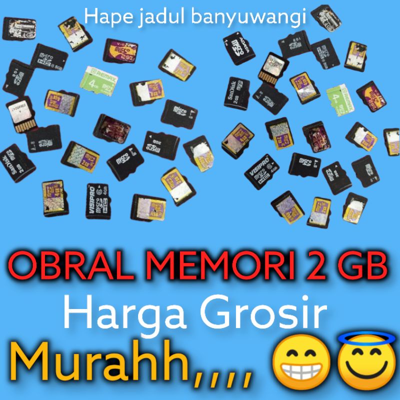 obral memori 2 gb murah harga grosir. memori second bekas copotan hp