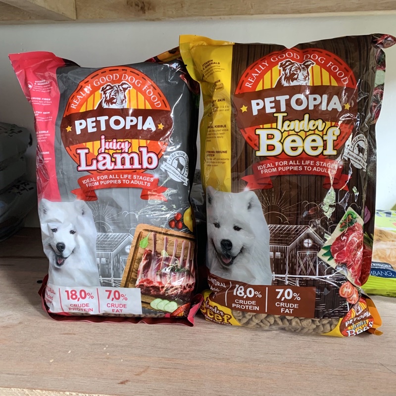 PETOPIA Dry Dog Food Makanan Anjing 1kg Dogfood Segala Usia Puppy hingga Dewasa