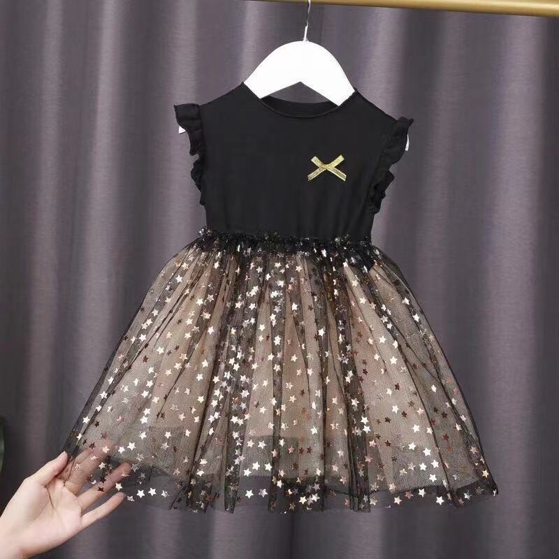 HappyOliver DRESS MARILLYN STARS EBV Baju Dress Anak Perempuan Import/Dress Bayi Perempuan/Gaun Bayi Perempuan/Dress Pesta/Dress Bayi