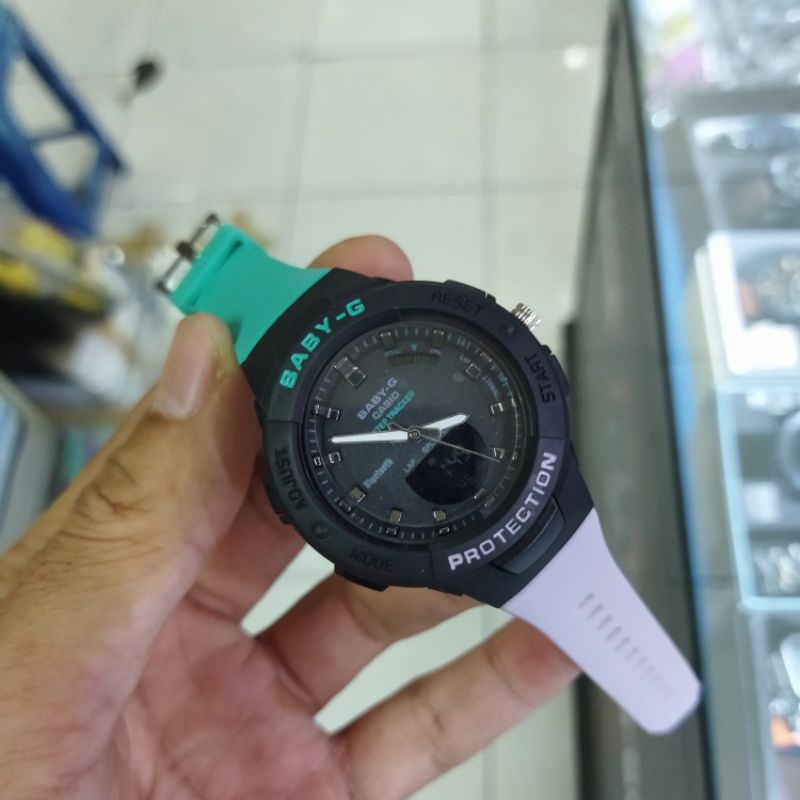 BEST SELLER JAM WANITA BABY G DG3082 DUAL TIME-Rainbow