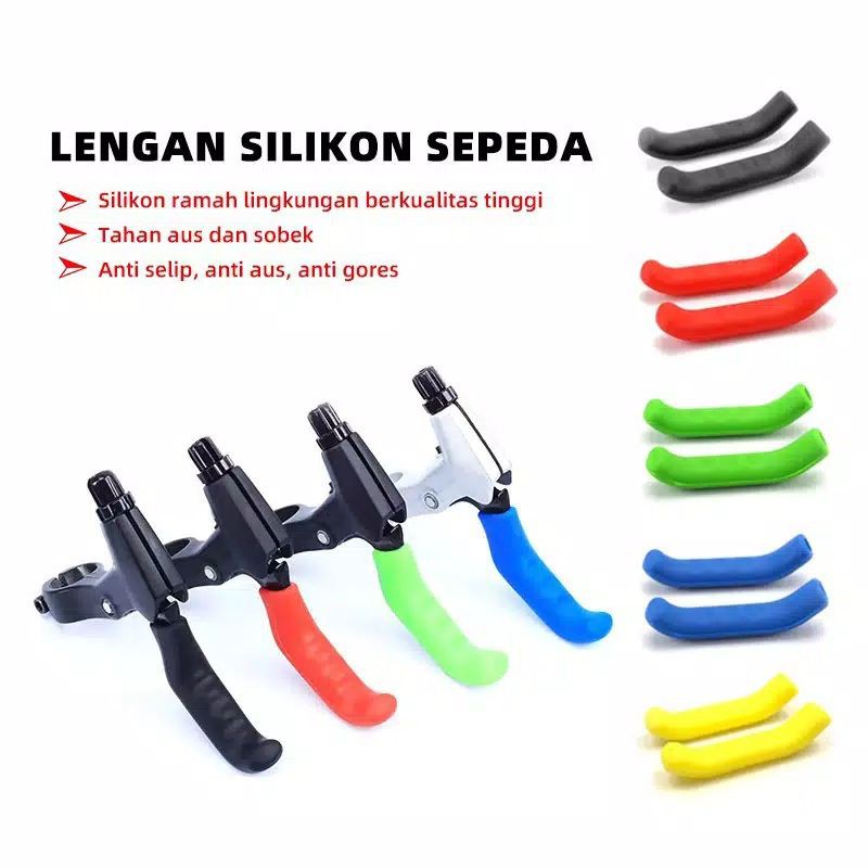KARET HANDEL REM SEPEDA KONDOM SILICONE RUBBER  COVER PELINDUNG TUAS HANDLE BRAKE LEVER ATAU SHIFTER