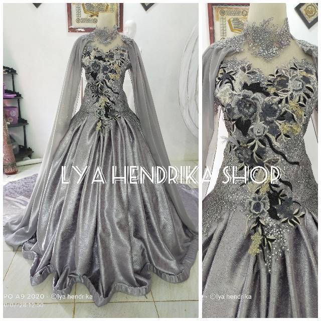 Baju pengantin / gaun pengantin ekor