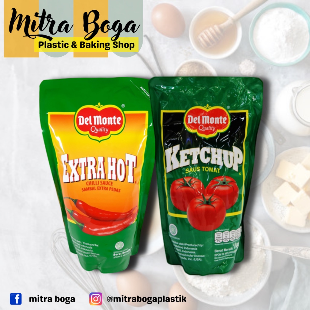

DELMONTE SAUS TOMAT KETCHUP & SAUS SAMBAL EXTRA HOT CHILLI SAUCE REFILL 1KG