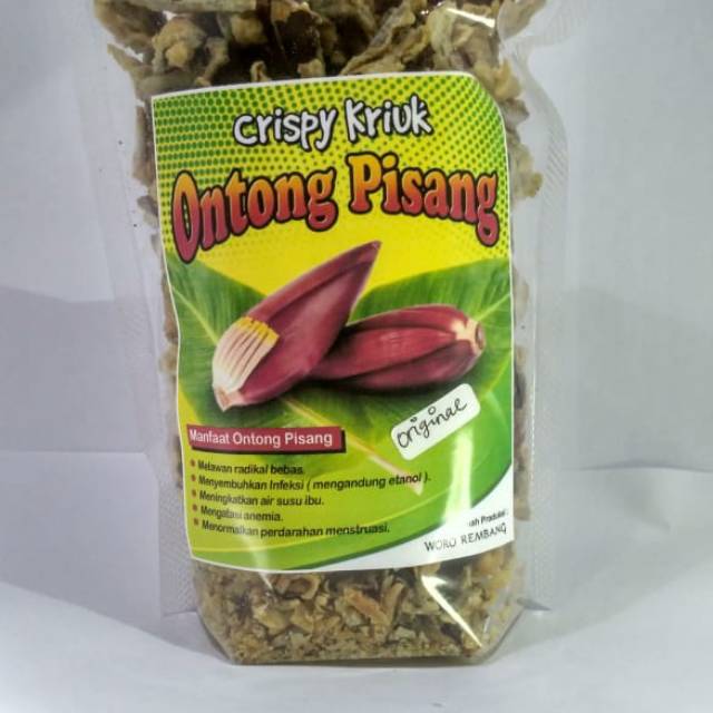 Keripik Jantung pisang crispy kriuk 200gr
